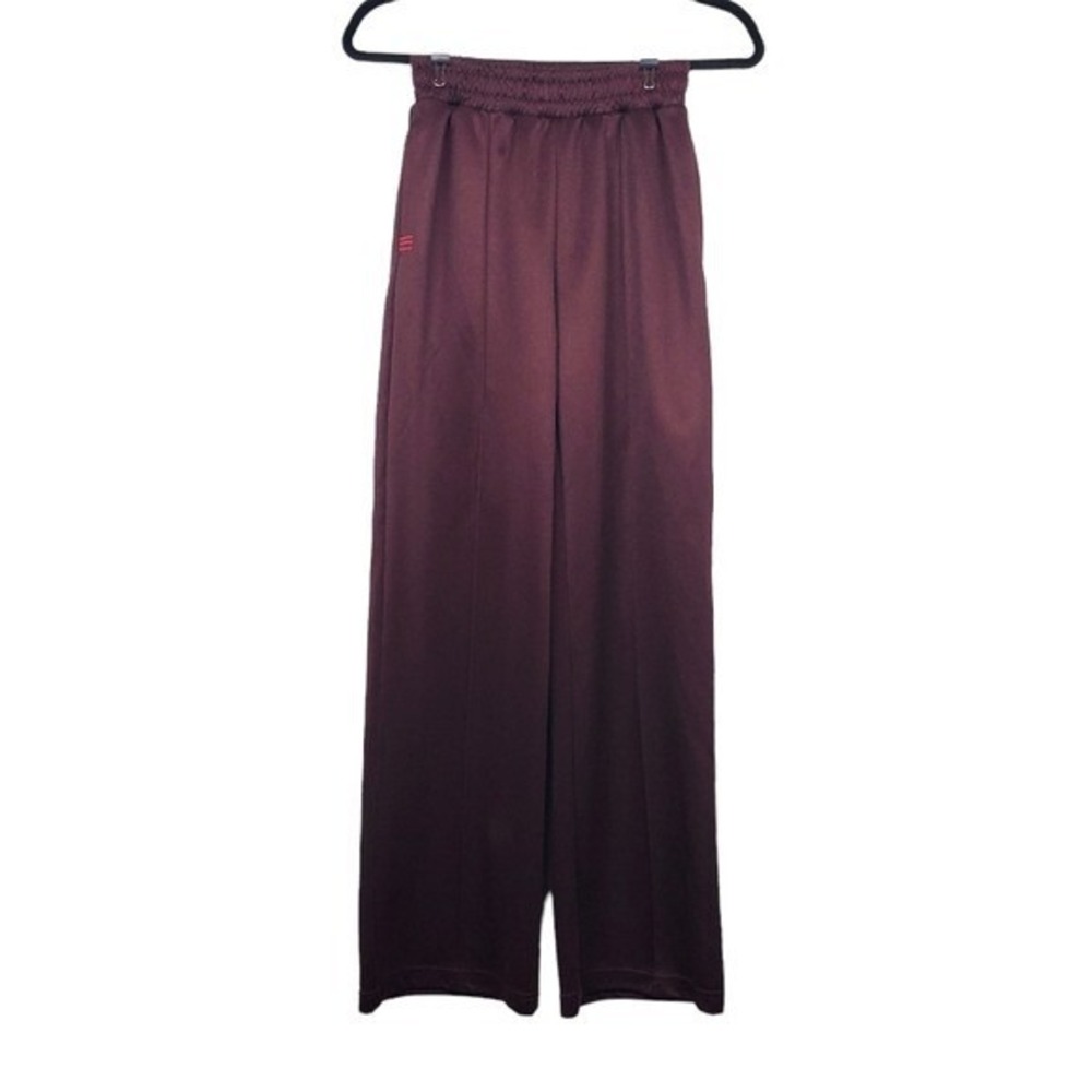 Urban Outfitters BDG Womens Burgundy Piper Pull On Wide Leg Track Pants Size XS